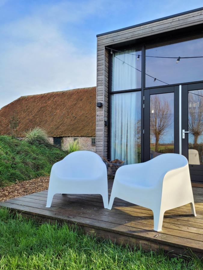 Villa Tiny House Lantliv Oostkapelle, Bij De Boer Esterno foto