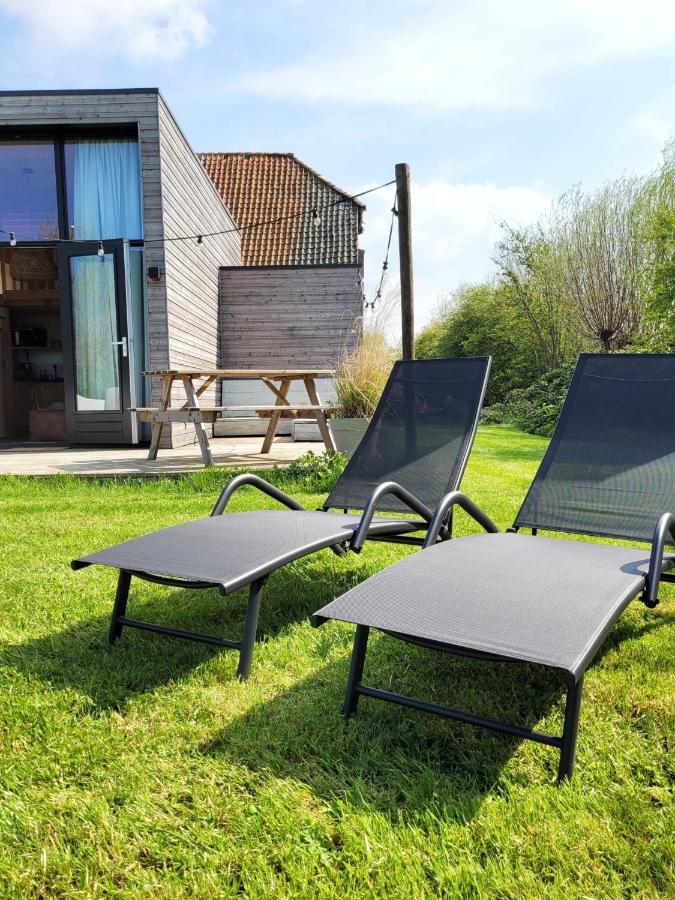 Villa Tiny House Lantliv Oostkapelle, Bij De Boer Esterno foto